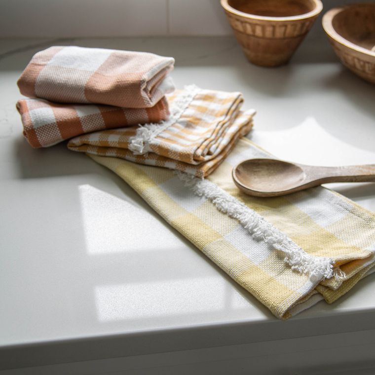 LANE LINEN Kitchen Towels Set - Pack of 4 Cotton Dish